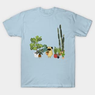 Pug and Plants T-Shirt